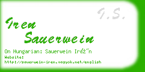 iren sauerwein business card